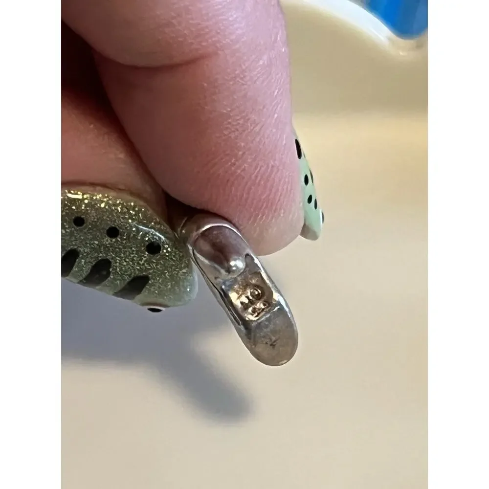 STERLING SILVER BRACELET CHARM OLD FASHIONED BOOT
